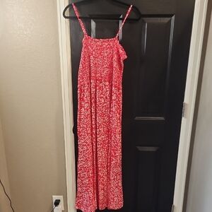 Red Floral Maxi Dress